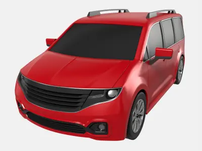 Minivan Car 3D model