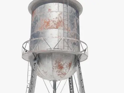 Water Tower 3D model 3