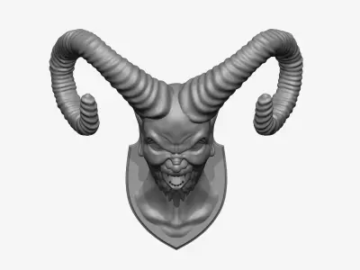 Demon Head Mount 3D print model