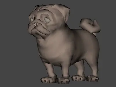 Dog Cute 3D model