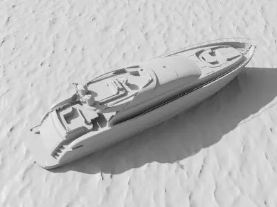 Riva 88 Domino Yacht - Render and 3D print 3D model