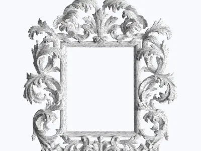 Roberto Giovannini Art 1011 Classic Mirror two finishes LOWPOLY Low-poly 3D model