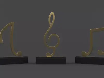 Trophy Cups 3D model 18