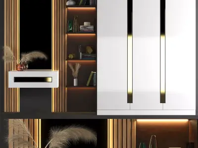 set501 modern wardrobe 3D model