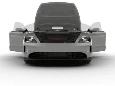 Porsche Taycan 4 2025 HQ 3d model 3D model