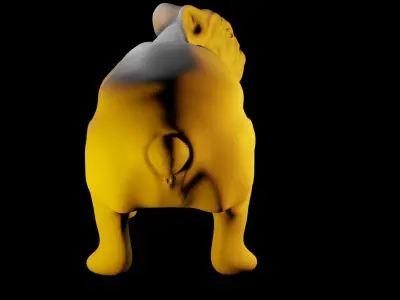Bulldog 3D model buy