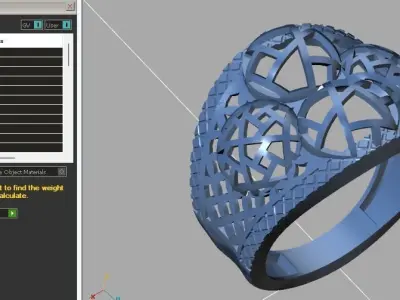 Fancy Womens Rings Plain Rings Ready STL 3DM Models Rings 3D print model 46