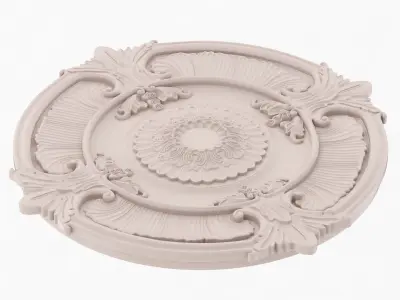 Classic Ceiling Medallion 37 3D model