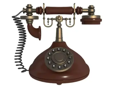 Rotary Phones Collection 3D model