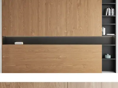 Decorative wall panel set 21 3D model