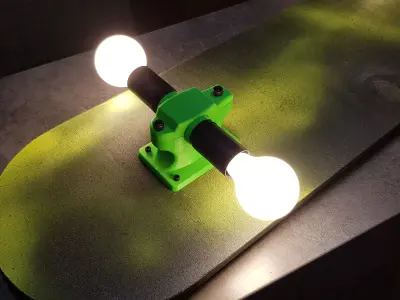 SkateBoard Lamp 3D print model