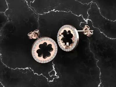 Jewelry Earring 3D print model