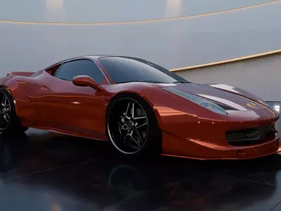 Ferrar 458 SuperCar 3D model