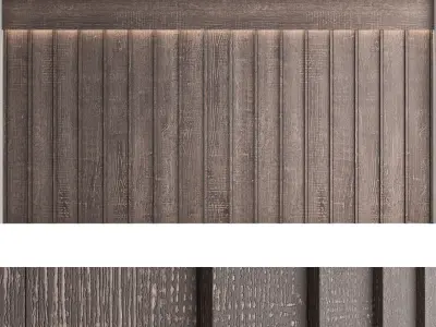 Decorative wall panels set 35 3D model