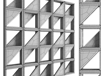 Austral Masonry Kite Breeze Blocks 3D model