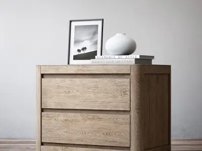 RH MARTENS 30in CLOSED NIGHTSTAND 3D model