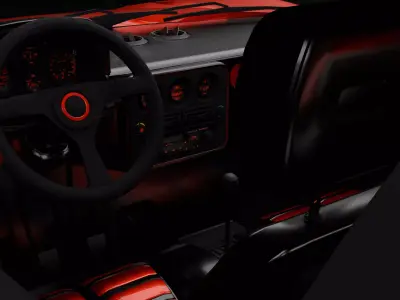 ferrari 288 gto  Free low-poly 3D model