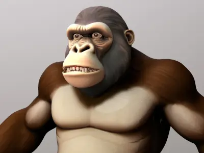 Gorilla Low-poly 3D model