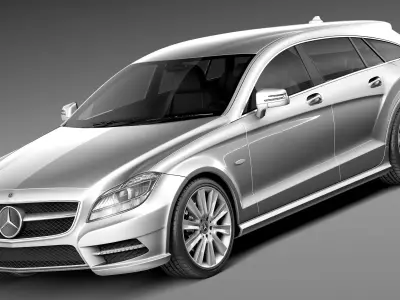Mercedes-Benz CLS Shooting Brake 2013 3D model