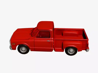 1970s Early Vintage Pickup 3D model 3D model