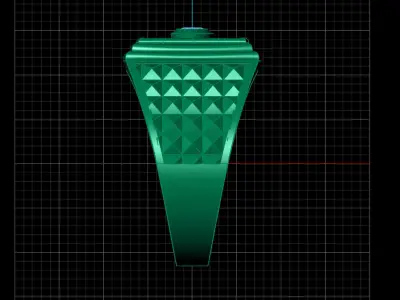 Print Ready STL 3DM  Gents Rings Diamond Men Ring  3D print model 120