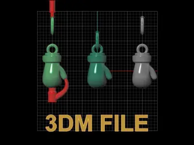 Boxing Glove Pendant Charm 3D print model