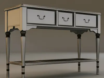 Laura Ashley console table 2 3D model