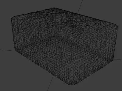 Wooden box with engraving or wood carving 3D model