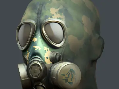 Helmet 3d model military combat Military Low-poly Low-poly 3D model 63