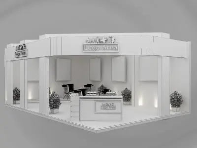 Booth Exhibition Stand a451  3D model