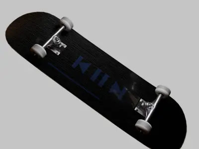 Skateboard - Play Button Design 3D model