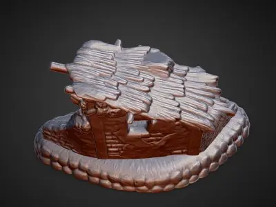 Nativity Scene MANGER for nativity scene wise men set 3D print model