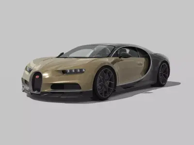 Bugatti Chiron 2024 3D model 3D model