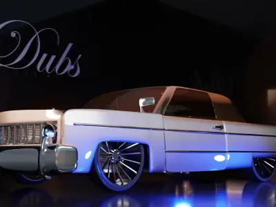 Custom Lowrider Model Low-poly 3D model