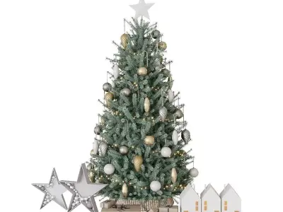 Christmas decorative set 3D model order
