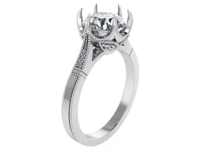 Round Diamond Ring 4025 3D print model