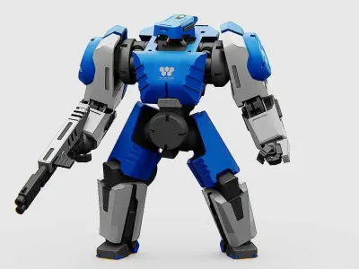 BATTLE DROID CRONOS  Rigged for Unreal Engine - Unity - MIXAMO 3D model