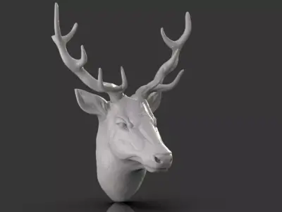Deer Head 3D print model