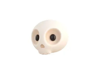 Prop265 Skull Head 3D model