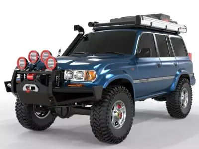 Toyota Land Cruiser Serie 80 1990 Full Accesories 3D model