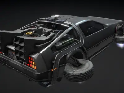 Sci Fi Car model concepted to the car from Ready Player One 3D model