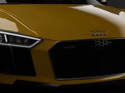 Audi R8 V10 plus  Low-poly 3D model