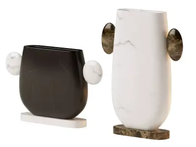 Tacca marble vase 3D model