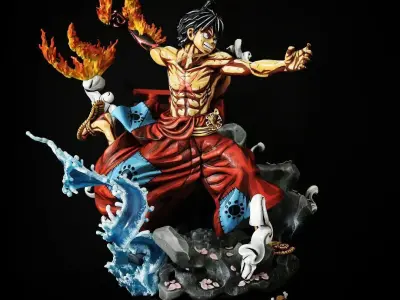 LUFFY RED HAWK - ONE PIECE - WANO - BIONIC3D 3D print model