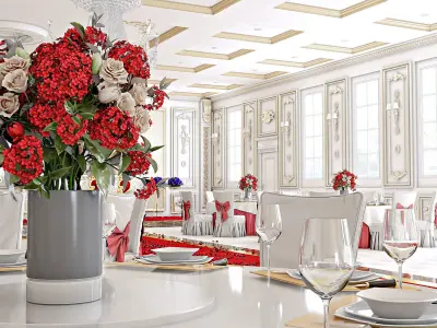 Classic Wedding Hall 3D model
