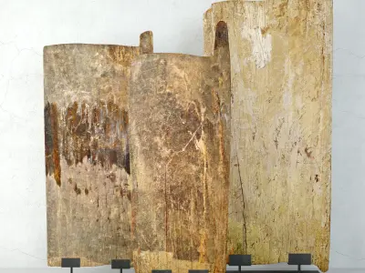 Old Igbo Grain Doors 3D model