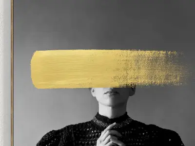 Plaster Two Photo Frame 219 Low-poly 3D model