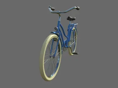 Classic bike 3D model 3D model