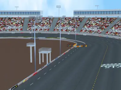 High-Performance Race Car 3D Model Low-poly 3D model