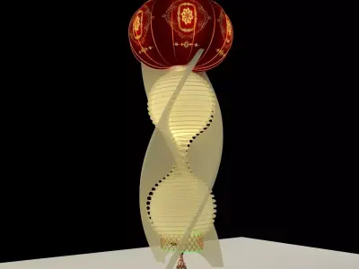 Chinese Red Lantern 3D model order